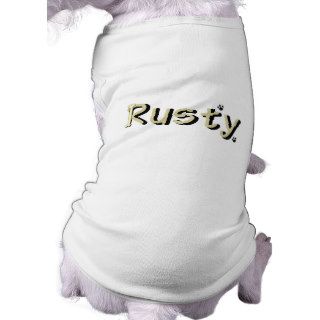 Rusty Doggie Name Sweater Dog T Shirt