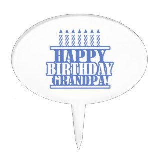 Happy Birthday Grandpa Cake Topper