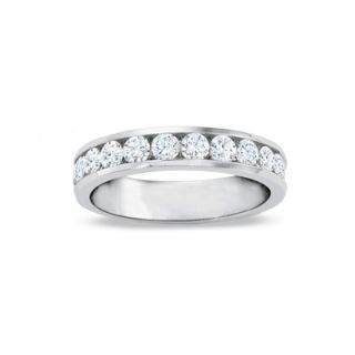 CTW. Diamond Channel Band in 14K White Gold   Zales