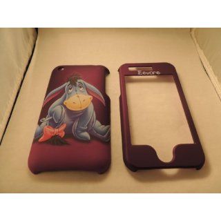 Eeyore Purple Apple iPhone 3 3G 3GS Faceplate Case Cover Snap On Cell Phones & Accessories
