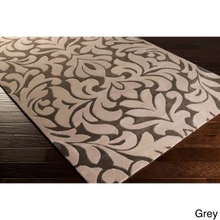 Candice Olson Modern Classics Hand tufted Contemporary Grey Floral Rug (9 X 13)