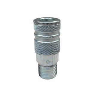 Coilhose Pneumatics 587 3/8 Inch Body Size, Coilflow Industrial Interchange Coupler, 1/2 Inch NPT, Male Quick Connect Hose Fittings