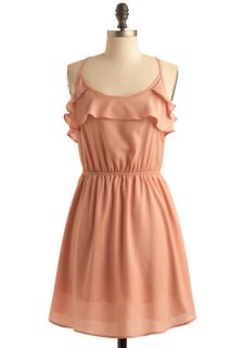 Peach Petals Dress  Mod Retro Vintage Dresses