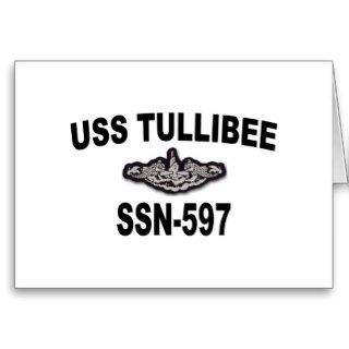 USS TULLIBEE (SSN 597) GREETING CARD