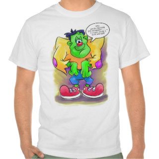 Frankie with funny cartoon quote shirts