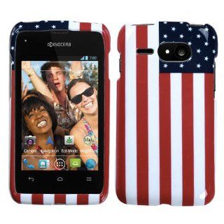 Fits Kyocera C5133 Event Hard Plastic Snap on Cover United States National Flag Virgin Mobile Cell Phones & Accessories