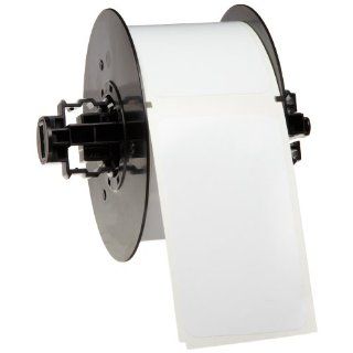 Brady B30 219 595 BLNKWT 2.25" Height x 3.850" Width, B 595 Indoor/Outdoor Vinyl, White BBP31 Pre Printed Pre Cut Labels Tape with Sign Headers, 250 per Roll