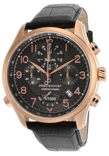 Bulova 97B122  Watches,Mens Wilton/Precisionist Chronograph Black Dial Black Genuine Leather, Chronograph Bulova Quartz Watches