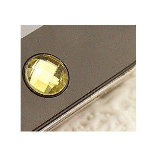 NF New 1pc yellow Crystal Home Return Keys Buttons Sticker For Iphone 5 5S 5C iphone 4 iPhone 4S iPod Touch iPad Repair Fix Replace Replacement Cell Phones & Accessories