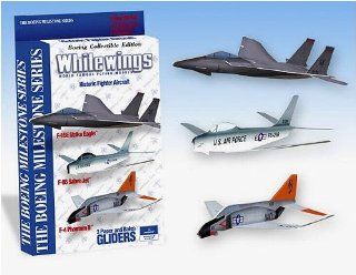 Historical Series Boeing Jet Fighter 3 Pack Gliders by White Wings Toys & Games