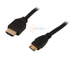Nippon Labs Premium 6 ft.  HDMI to mini HDMI cable with metal hood & gold plated connectors  Model MHDMI 6