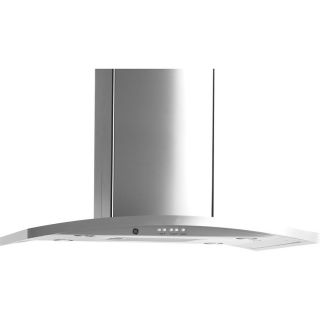 GE Profile Ducted Island Range Hood (Stainless) (Common 36 in; Actual 35.875 in)