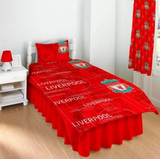 Liverpool FC Crest Rotary Single Duvet and Pillow Set      Sports & Leisure