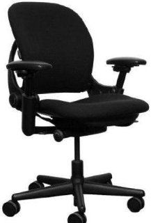 Steelcase Leap Chair in Fabric in Black Fabric Refurbished   Executive Chairs