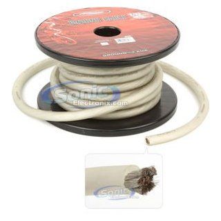 Tsunami GN601S 25 1/0 Gauge Ground Cable (25 Feet, Silver)  Vehicle Amplifier Power And Ground Cables 