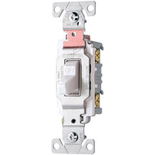 Cooper Wiring Devices 20 Amp White Double Pole Light Switch