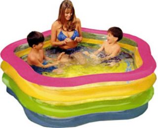 Intex Wetset Summer Colours Swim Centre Pool (73x71 Inch)      Toys