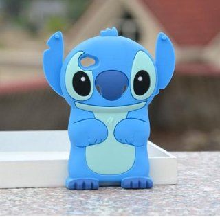 lovely 3D Stitch Silicone Cover Case For Apple iPod Touch 4 Cell Phones & Accessories
