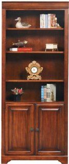 32" Solid Wood Bookcase with Doors by Wilshire Furniture  