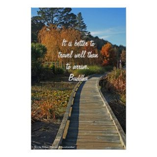 Autumn path poster