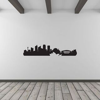 sydney city skyline wall art decal by vinyl revolution