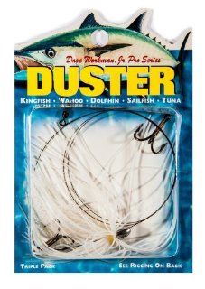 Boone Duster Rig (2 # 4 Treble Hook), Pearl/Mylar  Fishing Bait Rigs  Sports & Outdoors