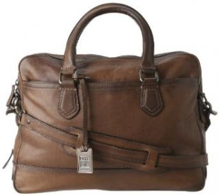 Frye James Work Zip Tumbled Full Grain DB116 Briefcase,Taupe,One Size Clothing