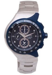 Seiko SNAD41P1  Watches,Mens Chronograph Stainless Steel w/ Blue Dial, Chronograph Seiko Quartz Watches