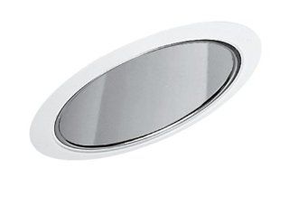 Juno Lighting 602B WH 6 Inch Super Slope Downlight Reflector Cone, Black Alzak with White Trim   Recessed Light Fixture Trims  