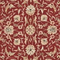 Hand hooked Tabriz Burgundy/ Ivory Wool Rug (8' 9 x 11' 10) Safavieh 7x9   10x14 Rugs