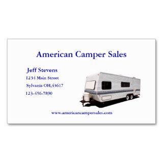Camper Sales Business Card