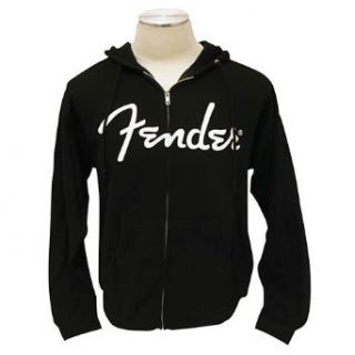 Fender Logo Zip up Hoodie, Black XL Clothing