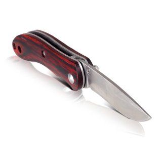 Sanrenmu 603 Mini Pocket Folding Knife 8cr13mov Blade Wood Handle Liner Lock  Hunting Folding Knives  Sports & Outdoors