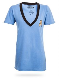 Star Trek Logo V Neck Ladies Tee