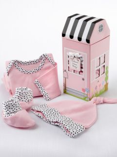"Welcome Home Baby" 3 Piece Layette Set by Baby Aspen