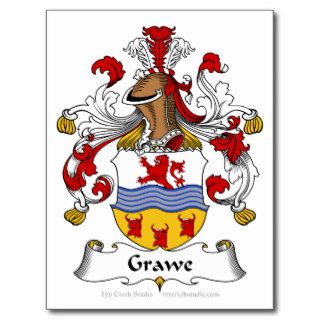 Grawe Family Crest Postcard
