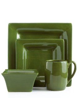 Tabletops Unlimited Dinnerware, Espana Square 4 Piece Place Setting Pine Kitchen & Dining