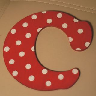 individual medium hand painted letter by little pom