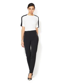 Cigarette Pant with Zippered Front Pockets by Magaschoni