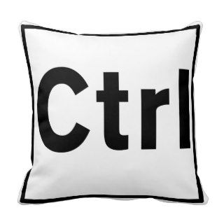 CTRL Throw Pillow Control Key Design