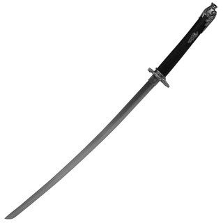 Silver Dragon Samurai Sword and Hidden Stiletto Trademark Swords