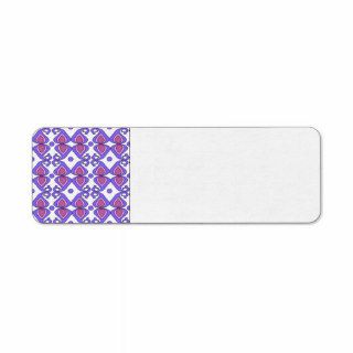 Decorative Pink And Purple Paisley Pattern Labels