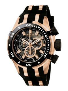 Mens Reserve Bolt II Rose Gold & Black Watch by Invicta Watches