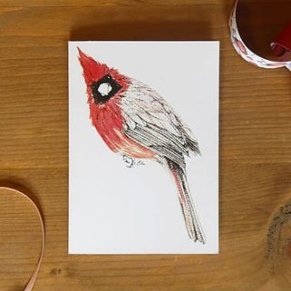 10 northern cardinal christmas cards by ella johnston art and illustration