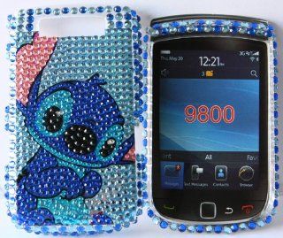 Ezmarket Lilo & Stitch Rhinestone Blackberry Torch 9800 front and back case Cell Phones & Accessories