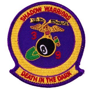 US Marines 3/9 SHADOW WARRIORS 3rd Battalion 9th Marine Division embroidered Shoulder Patch D36