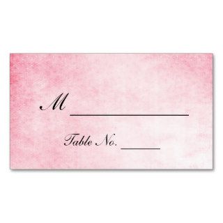 Pink Hummingbird Watercolor Wedding Place Cards Business Cards