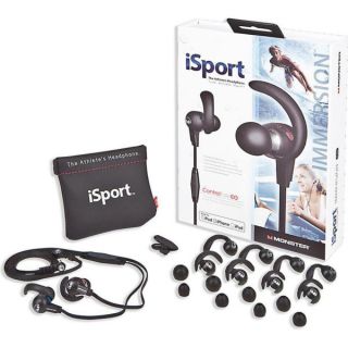 Monster iSport Immersion Noise Isolating Earphones with ControlTalk   Black      Electronics