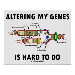 Altering My Genes Is Hard To Do (DNA Replication) Print
