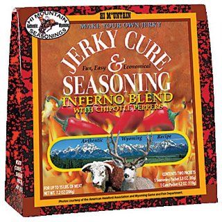 Hi Mountain Jerky Inferno Jerky Blend, 7.2 Ounce Boxes (Pack of 4)  Meat Seasonings  Grocery & Gourmet Food